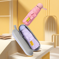 Parapluie automatique portable à double auvent coupe-vent anti-UV 5 plis personnalisé avec logo sur mesure pour cadeaux d'affaires