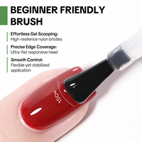 Kit de vernis à ongles écologique, 2 flacons, gel de finition longue durée, vegan, sans HEMA, durci par lampe UV/LED, pour manucure en salon