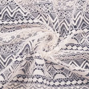 New Polyester Multi-Color Jacquard Cotton Lace Fabric For Women's Clothing Fabric