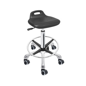 Hewei Industrial Chair IC001 PU Metal <b>Adjustable</b> Height With Casters For Laboratory And Workshop Use - Product Image 1
