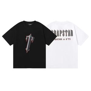 [Envío Directo] <span class=keywords><strong>Camiseta</strong></span> de Marca Moderna para Hombre, de Algodón, Manga Corta, 260g, Nueva <span class=keywords><strong>Camiseta</strong></span> Holgada de Verano con Estampado para Parejas, Estilo Trapstars - Product Image 1