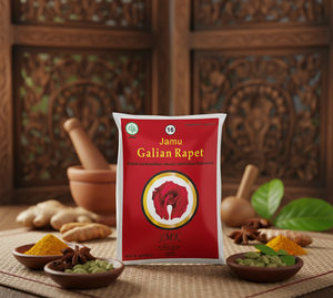 Galian Rapet JMK Herbal Jamu 7g x 5 pcs, à base d'herbes sélectionnées pour favoriser la fraîcheur féminine et l'hygiène quotidienne - Product Image 1
