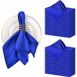 Nappe de table carrée en satin de soie ivoire, brillante et lourde, pour mariage, banquet, événements, décoration de fête - Product Image 1