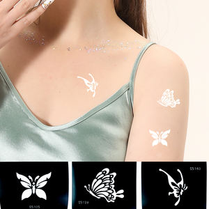 Fábrica personalizada reutilizable papel ecológico pequeño cuerpo tatuaje pintura plantillas lujo impermeable mano brazo maquillaje Henna falso - Product Image 4