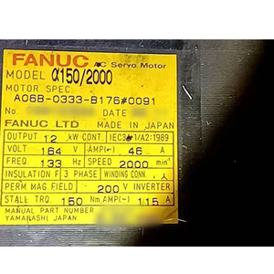 A06B-0333-B176 # Motor Servo AC 0091 para FANUC Original Probado - Product Image 3