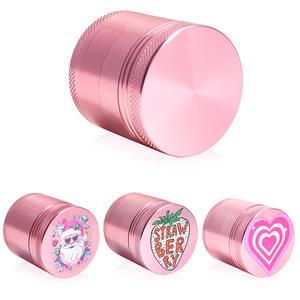 Molino de Hierbas de Aleación de Aluminio Rosa de Alta Calidad al por Mayor, Molinillo de Hierbas de 40 mm para Fumar - Product Image 1