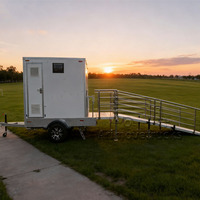 Prix d'usine public commercial toilette portable salle de bain mobile remorque toilettes portables pour événements Camping