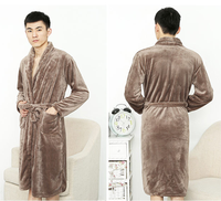 AIMINYZ – pyjama épaissi de couleur Pure pour femmes et hommes, peignoir de bain Long et doux de haute qualité, nouvelle collection, vente en gros