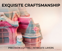 Lampe de nuit LED en forme de château en papier 3D couleur macaron style Ins pour décoration de bureau, cadeau de Saint-Valentin, Noël, anniversaire