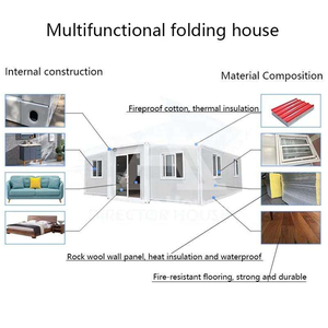 Casa prefabbricata in acciaio di lusso 20 piedi | Presenta un Design pieghevole estensibile espandibile in dimensioni 20/30/40ft - Product Image 3