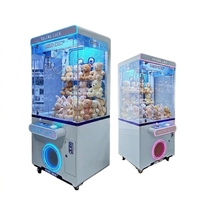 Machine de jeu de pêche de poupées à griffes bleues UL pour entreprise, mini borne d'arcade à monnayeur pour la chasse aux jouets