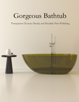 Baignoire autoportante de luxe moderne Fanwin Ruby Sculpt pour hôtel et usage personnel