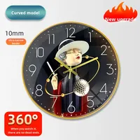 Mode moderne Art silencieux Quartz horloge murale Simple lumière luxe Internet célébrité aiguille pour salon chambre en gros