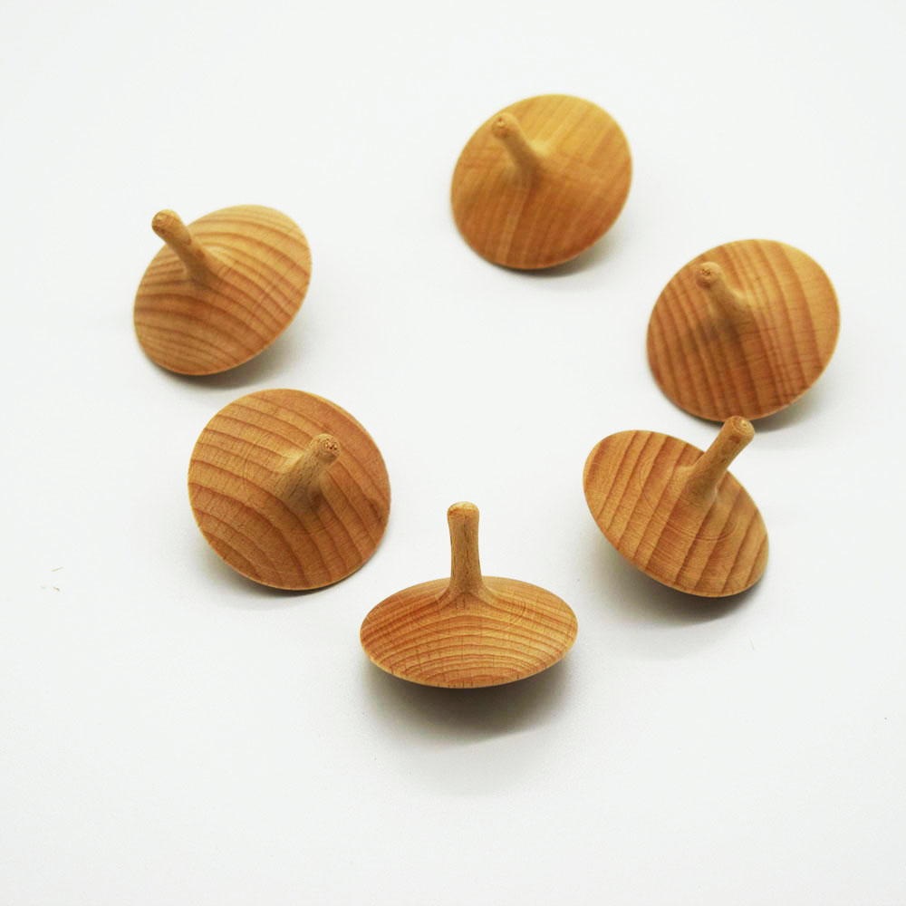 Традиционная детская игровая воронка, вращающаяся топ, топ из Букового дерева