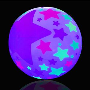 Funny Novelty Light-Up Fitness Fling Inflatable Bouncy <b>Ball</b> PVC Sports Toys Kids Cordless Football Basketball Pat Beach Suitable - Product Image 4