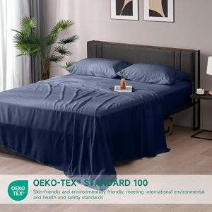 Bán Buôn 3Pcs Đàn Hồi Căng Sợi Nhỏ Polyester Tấm Ga Giường Đặt Thân Thiện Da Hiện Đại Bộ Đồ Giường Cho Một Giấc Ngủ Thoải Mái - Product Image 4