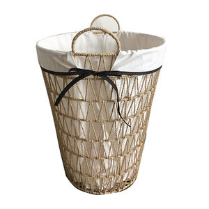 Cesta tejida con mango de marco de metal con forro de cuerda de <span class=keywords><strong>papel</strong></span> <span class=keywords><strong>para</strong></span> decoración de <span class=keywords><strong>armario</strong></span> y sala de estar - Product Image 3