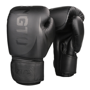 Venta Directa de Fábrica, Guantes de Boxeo y MMA de PVC Impermeables y Transpirables, con Cierre de Gancho y Bucle en la Muñeca, para Competencia de Boxeo - Product Image 1