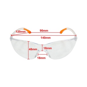 Lunettes de sécurité anti-UV385 certifiées ANSI Z87.1 CE EN166 UKCA, verres PC monobloc, protection intégrale, lunettes de travail industrielles - Product Image 4