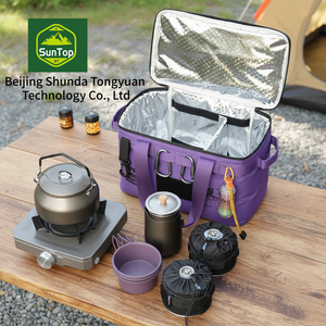 Sac <span class=keywords><strong>de</strong></span> <span class=keywords><strong>rangement</strong></span> extérieur SunTop WT 600D en tissu Oxford 22L - Ensemble <span class=keywords><strong>de</strong></span> camping - Léger et portable - Pour le <span class=keywords><strong>rangement</strong></span> du réchaud, du réservoir <span class=keywords><strong>de</strong></span> <span class=keywords><strong>gaz</strong></span> et des ustensiles <span class=keywords><strong>de</strong></span> cuisine - Product Image 1