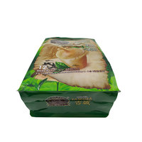 Sachet en aluminium refermable écologique Haiye pour café en poudre, OEM, laminé, à fond plat, scellé sur 8 côtés, avec fermeture éclair pour grains de café