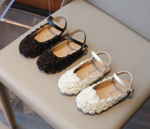 Sandales d'été pour enfants, chaussures simples à fleurs pour filles, mode bébé, demi-sandales d'extérieur Baotou - Product Image 2