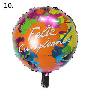 Venta al por mayor película de aluminio Mylar 18 pulgadas globos de papel de aluminio Feliz cumpleaños Globos papel de aluminio helio decoración de fiesta globo - Product Image 3