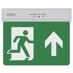 Vito Led <b>Emergency</b> Exit Lamp 2W 6500K Cold <b>Light</b> With Upward Arrow - Product Image 2