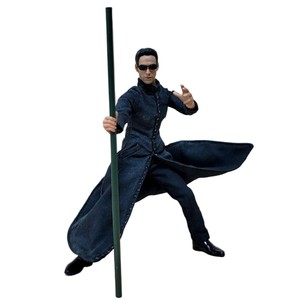 Высококачественная коллекционная фигурка воина в плаще из ПВХ оптом, с подвижными суставами - Product Image 3