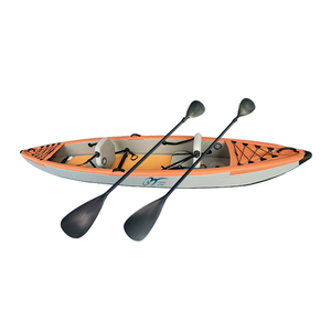 Kayak gonflable K2 à propulsion pédale pour la pêche en lac, rivière et océan, avec deux pagaies de pêche en PVC de 20 kg - Product Image 3