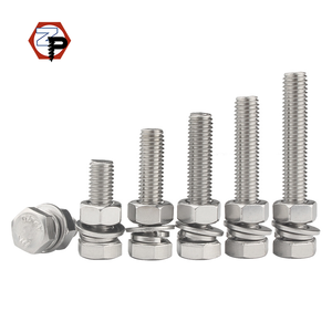 Sujetadores M6 M8 M10 Acero <span class=keywords><strong>inoxidable</strong></span> SS 304 316 Tornillos y tuercas de cabeza <span class=keywords><strong>hexagonal</strong></span> Fabricante de proveedores - Product Image 1