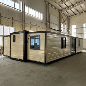 Aluminiumlegering raam en deur draagbare geprefabriceerde villa mobiele container uitbreidbare huizen modern design prefab huis - Product Image 2