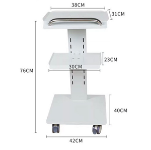 Carrello porta attrezzi dentale in metallo a 3 strati con ruota - Product Image 2