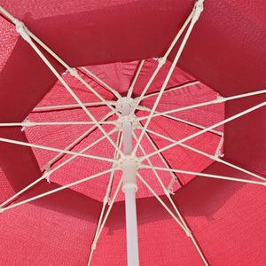 Parasol de plage à double auvent ventilé 1315 1,3-1,5 m, baleines en fibre de verre, résistant au vent fort, anti-UV, protection solaire pour la plage - Product Image 2