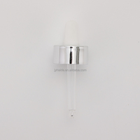 Offres Spéciales brillant or argent lisse verre pipette aluminium compte-gouttes fournisseur pour sérum huile essentielle soins de la peau