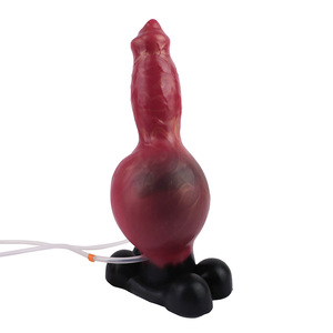 Consolador con pulverizador de agua inflable para pene de <span class=keywords><strong>perro</strong></span> de fantasía, masturbador femenino de silicona suave, Juguetes sexuales divertidos para adultos, <span class=keywords><strong>precio</strong></span> al por mayor - Product Image 2
