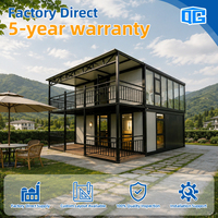 Maison conteneur extensible à 2 étages, 20ft 30ft 40ft, préfabriquée et mobile, 3 ou 4 chambres, entièrement meublée, type logement complémentaire