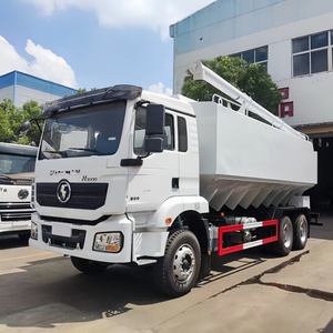 Camion de transport d'aliments en vrac Shacman 6X4 10 roues, 32m3, pour l'élevage de volailles, déchargement d'aliments en vrac - Product Image 3