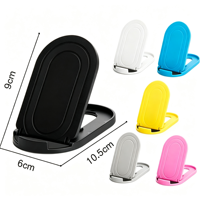 Support de téléphone portable pliable en plastique pour bureau, support de téléphone portable portable pour enregistrement vidéo