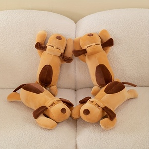 Perro de peluche personalizable, lindo muñeco de peluche, regalo de cumpleaños, relleno de algodón PP, etiqueta de logotipo personalizado, embalaje de etiqueta - Product Image 5