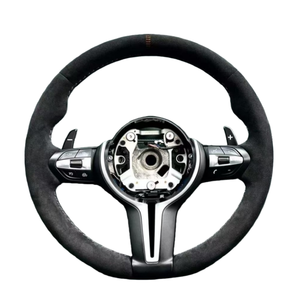 Volante in Pelle Scamosciata Completo per BMW <span class=keywords><strong>Serie</strong></span> 3 5 F05 F10 F20 F30 F32 F36 F80 F82 M3 M4 M5 M6 X1 X2 X3 X4 X5 X6 - Product Image 1