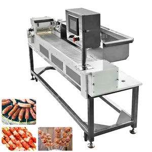 Machine automatique de fabrication de brochettes de poulet et de bœuf Machine de fabrication de brochettes de viande Prix d'approvisionnement d'usine