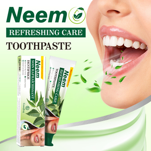 Pasta Dental de Neem de Marca Blanca con Aceite de Menta Negra para Aliento Fresco y Dientes Más Fuertes, Fabricante de Pasta Dental Herbal Oral para Eliminar la Sarro - Product Image 2