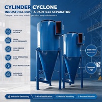 Séparateur de poussière cyclonique robuste pour la pré-séparation et la récupération des poussières des céréales et des farines dans les moulins industriels