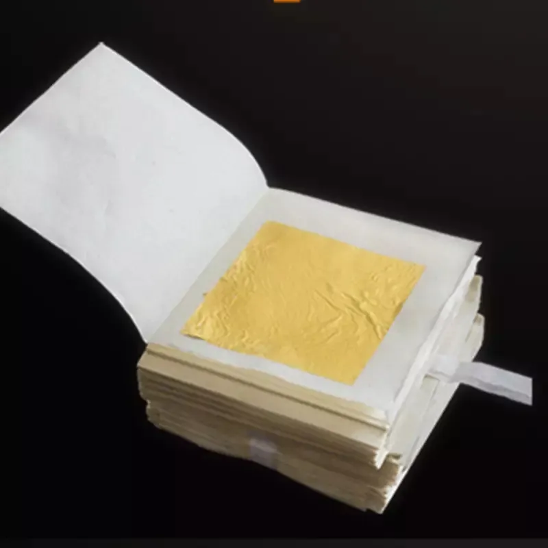 Blattgold liefert Malerei Handwerk Vergoldung Nachahmung Essbare Roségold Blatt 24k Rollen blätter