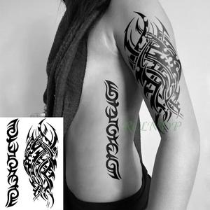 Autoadesivo del tatuaggio temporaneo impermeabile Tribal totem band falso tatuaggio personalità <span class=keywords><strong>Flash</strong></span> <span class=keywords><strong>Tatoo</strong></span> vita braccio piede Tato per ragazza donna uomo - Product Image 2