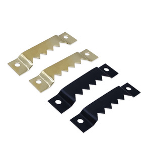 Serrated Hook Photo <b>Frame</b> Hardware Gold And Black Iron Plated Durable <b>Mounting</b> Accessories Rectangle Shape Modern Simple Style - Product Image 1