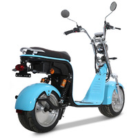 Scooter électrique Citycoco Eec Coc Europe Warehouse, pneus larges, pour trajets urbains, moteur 1500W, étanche, autonomie 40 km