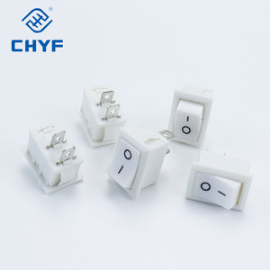 Công Tắc Bật Tắt Mini Công Tắc Bật Tắt SPST DPST Màu Đen Và Đỏ AC 250V 3A / 125V 6A Công Tắc Bật Tắt 2 Chân I/O 10*15Mm - Product Image 1