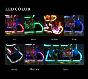 अनुकूलित शैंपेन ट्रॉली नेतृत्व हल्का पाउडर लेपित फिनिश 3-स्तरीय लक्जरी धातु डीलक्स लोगो रेस्तरां होटल शादी भोजन - Product Image 6